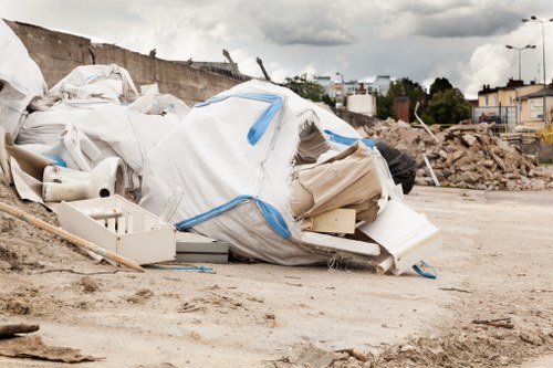 Residents utilizing rubbish collection services in North West London