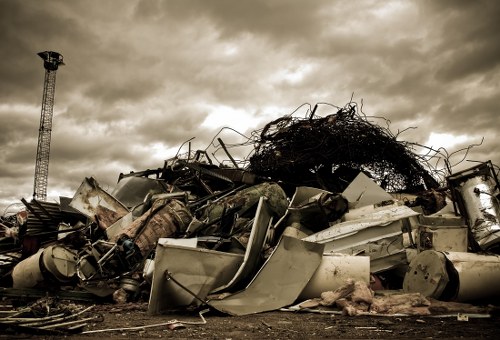 Efficient house clearance team at work in North West London